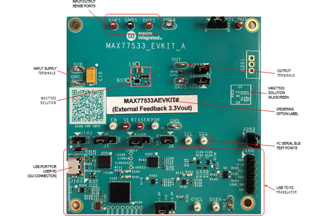 Analog Devices Inc. MAX77533 Evaluierungskit
