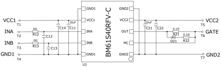 Schaltplan - ROHM Semiconductor BM61S40RFV-EVK001 Evaluierungsboard