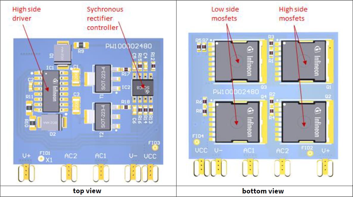 Infineon Technologies KIT_ACT_BRD_60R040S7 Aktiv-Brücken-Tochterkarte