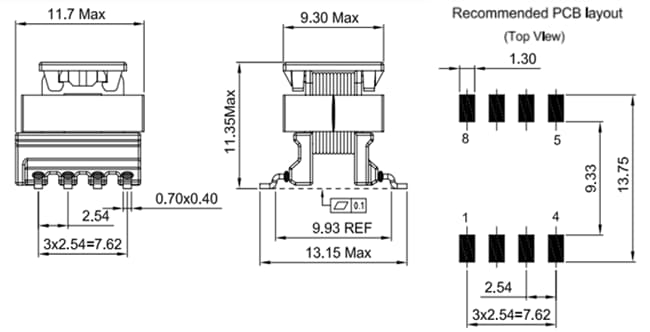 TDK ATEM E10 SMD-Transformatoren