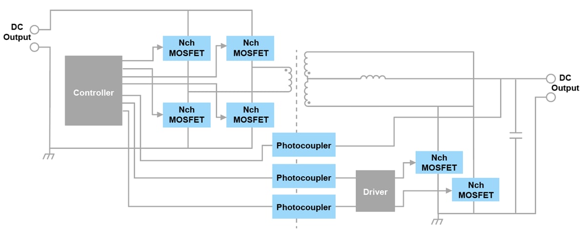 Applikations-Schaltungsdiagramm - Toshiba Serverlösung