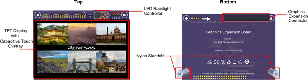 Renesas Electronics EK-RA6M3G Grafik-Evaluierungskit für den RA6M3