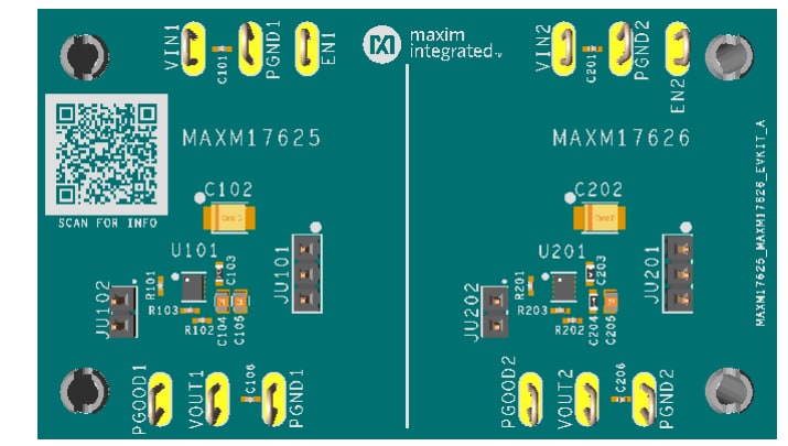 Analog Devices / Maxim Integrated MAXM17625/MAXM17626 Evaluierungskits