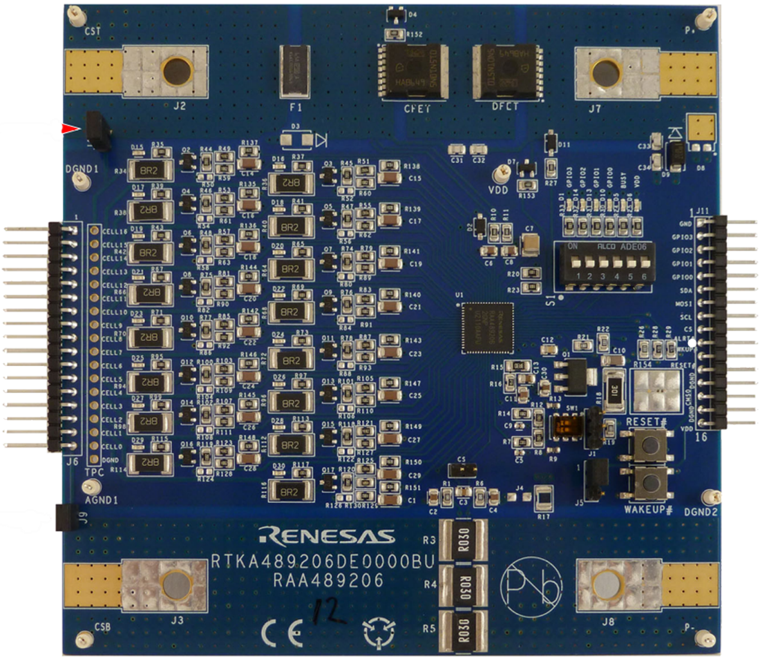 Technische Zeichnung - Renesas Electronics RTKA489206DK0000BU Evaluierungsboard