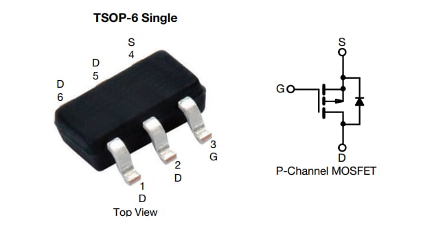 Vishay / Siliconix Si3129DV 80-V-(D-S)-p-Kanal-MOSFET