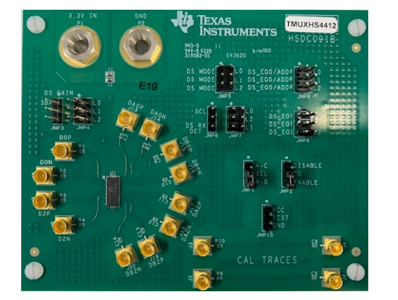 Applikations-Schaltungsdiagramm - Texas Instruments TMUXHS4412EVM Evaluierungsmodul
