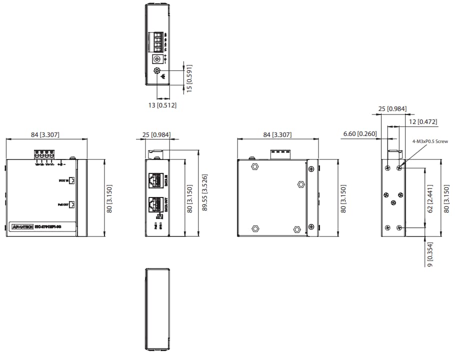 Advantech EKI-2701MPI-5G PoE-Injektor