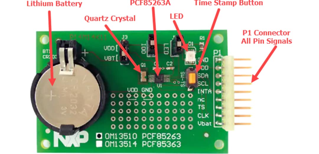 NXP Semiconductors PCF85263A RTC-Evaluierungsboard (OM13510)