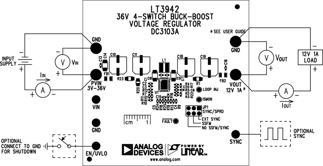 Analog Devices Inc. LT3942 DC3103A-Demonstrationsboard