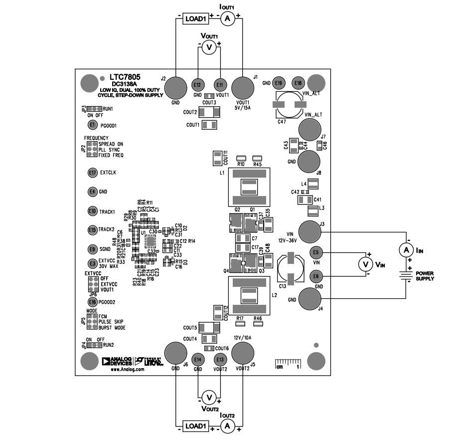 Analog Devices Inc. LTC7805 DC3138A-Demonstrationsboard