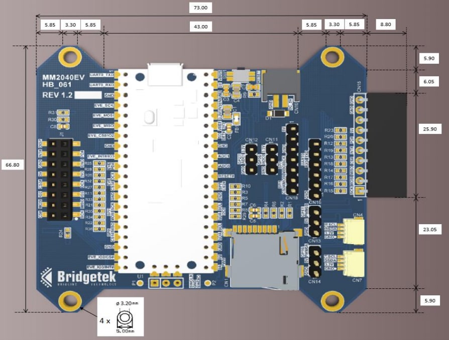 Bridgetek MM2040EV PICO Adapter Evaluation Board