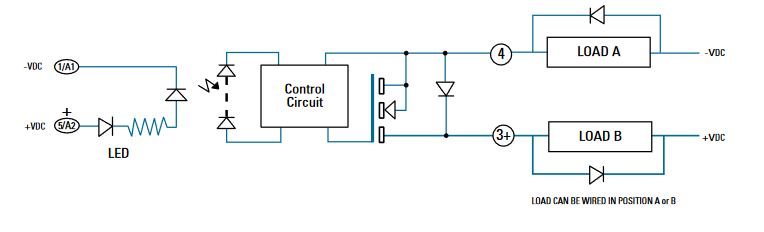 Applikations-Schaltungsdiagramm - Crydom / Sensata ED Solid State Relais