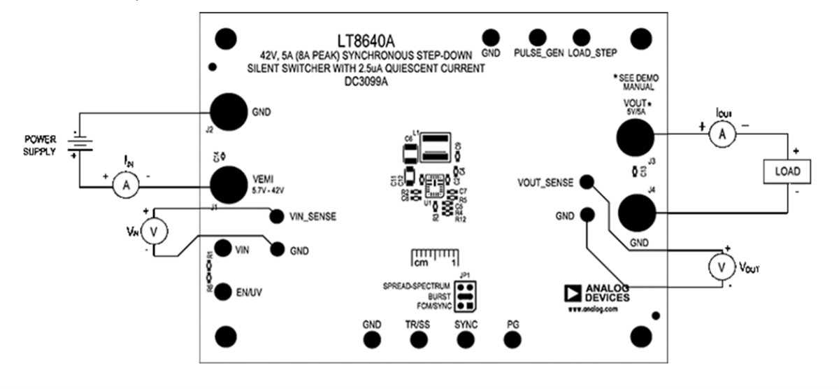 Schaltungsanordnung - Analog Devices Inc. DC3099A Demonstrationsboard für LT8640A