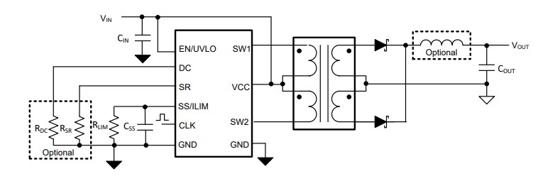 Schaltplan - Texas Instruments SN6507/SN6507-Q1 Push-Pull-Transformatortreiber