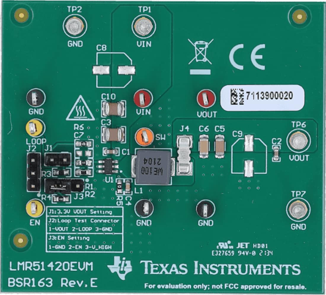 Texas Instruments LMR51420EVM Wandler-Evaluierungsmodul