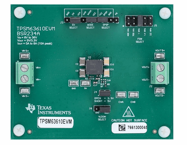 Texas Instruments TPSM63610EVM Evaluierungsboard