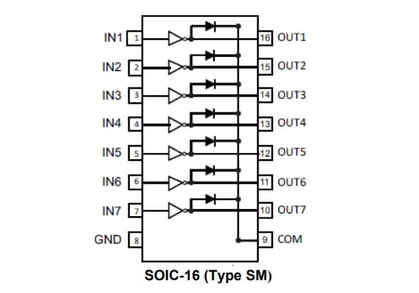 Diodes Incorporated ULN62003A DMOS-Arrays