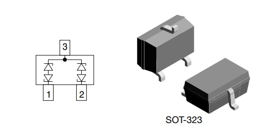 Applikations-Schaltungsdiagramm - Vishay Semiconductors VCAN33C2-03G BiSy Dual-Leitungs-ESD-Schutzdioden