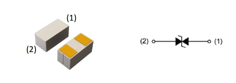 Applikations-Schaltungsdiagramm - ROHM Semiconductor Transienten-Spannungsunterdrücker der VS3V-Baureihe