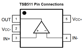 Schaltplan - STMicroelectronics TSB511, TSB512, TSB514 6-MHz-Operationsverstärker