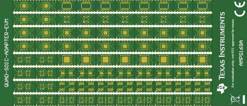 Technische Zeichnung - Texas Instruments SURFACE-MOUNT-ADAPTER-EVM Evaluierungsmodule