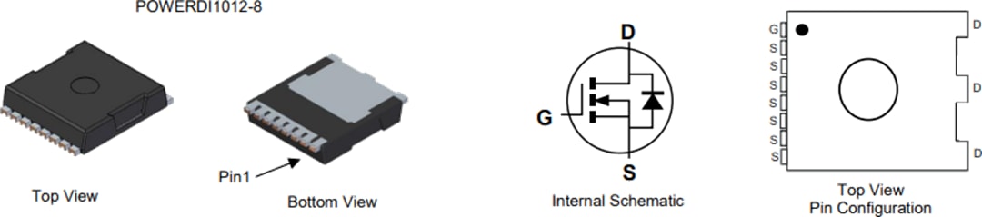 Schaltplan - Diodes Incorporated DMTH8001STLWQ Automotive Enhancement-Mode-MOSFET