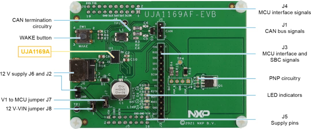 NXP Semiconductors UJA1169AF-EVB Evaluierungsboard