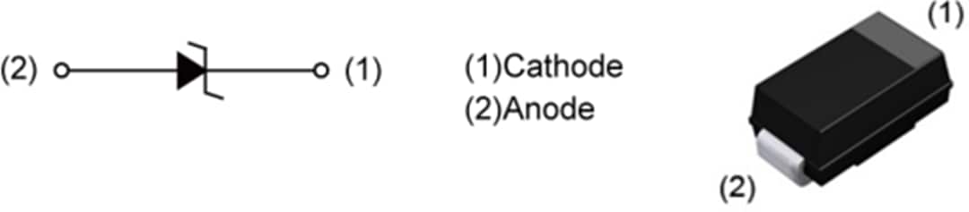 Schaltplan - ROHM Semiconductor PTZTF Automotive-Zenerdioden
