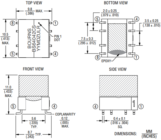 Bourns BS64042CS Flyback-Transformator
