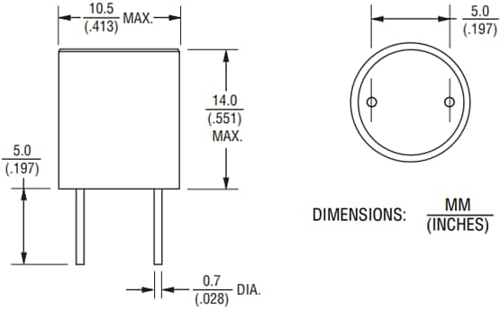 Bourns RL181S Radial bedrahtete HF-Drosseln