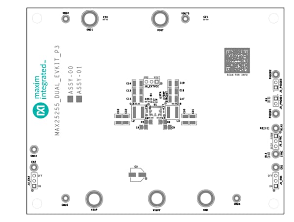 Schaltungsanordnung - Analog Devices / Maxim Integrated MAX25255DUALEVKIT Evaluierungskit