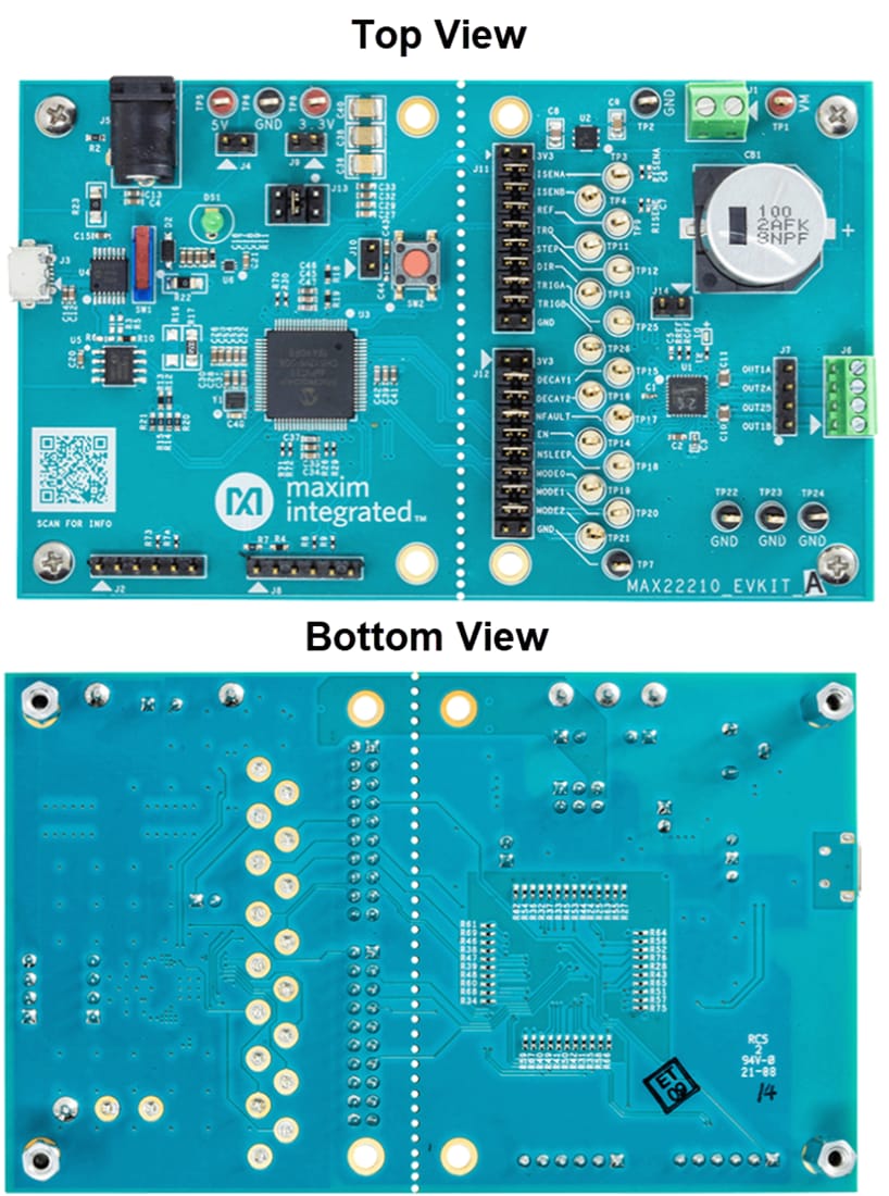 Technische Zeichnung - Analog Devices / Maxim Integrated MAX22210EVKIT Evaluierungskit