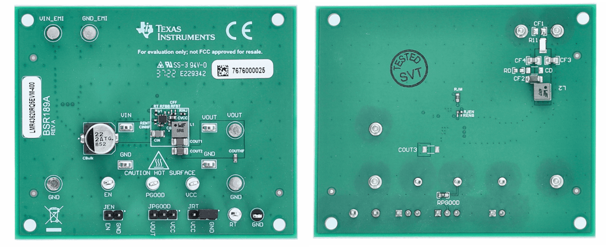 Texas Instruments LMR43620RQ5EVM-400 Evaluierungsmodul