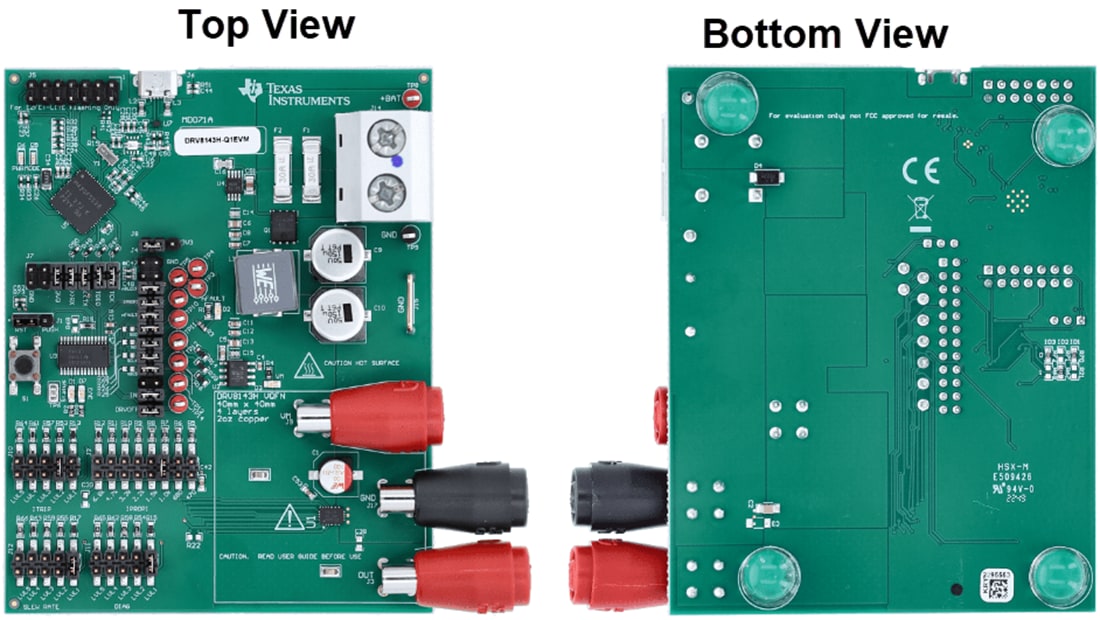 Technische Zeichnung - Texas Instruments DRV8143H-Q1EVM Treiber-Evaluierungsmodul