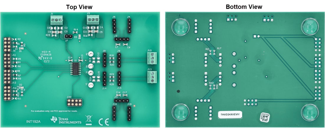 Technische Zeichnung - Texas Instruments THVD24X2VEVM Transceiver-Evaluierungsmodul (EVM)