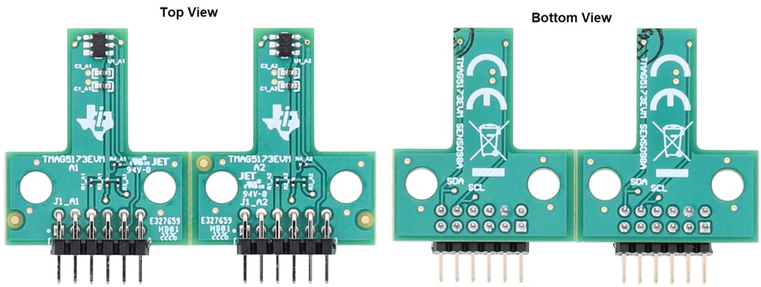 Technische Zeichnung - Texas Instruments TMAG5173EVM Sensor-Evaluierungsmodul (EVM)