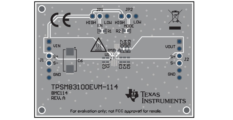 Texas Instruments TPSM83100EVM Evaluierungsmodul