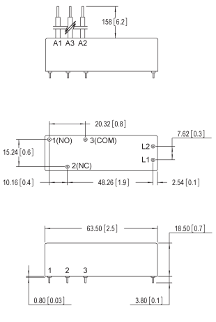Gigavac G81C Series Single Pole Double Throw HV Relays