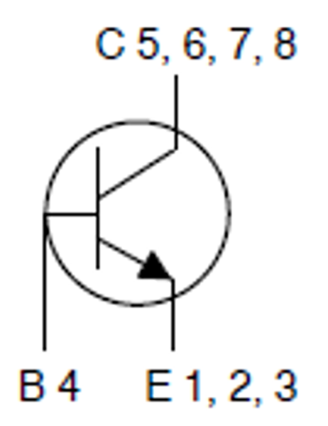 Schaltplan - onsemi NST160xCL 160 V 1,5 A NPN-Bipolartransistoren