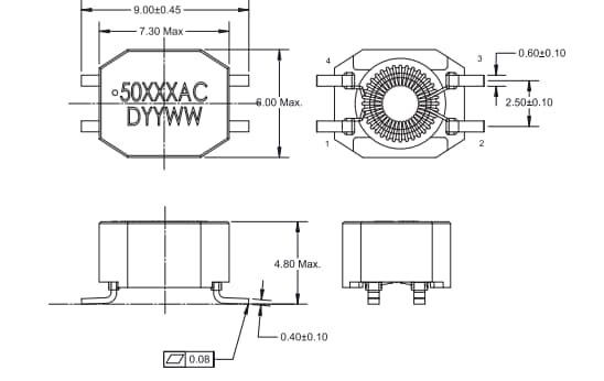 Murata Power Solutions 5.000 A Gleichtaktdrosseln zur Oberflächenmontage