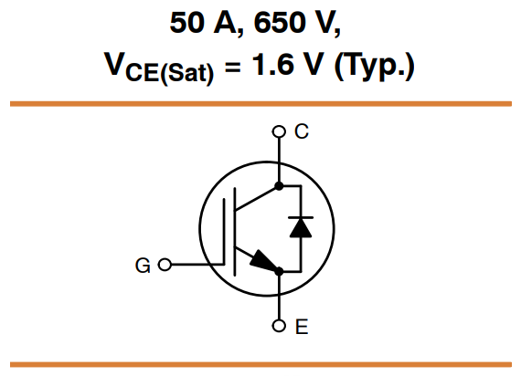 Applikations-Schaltungsdiagramm - onsemi AFGHL50T65RQDN 650 V 50 A IGBT