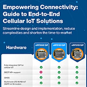 Infografik - Nordic Semiconductor nRF9161 System-in-Package (SiP)