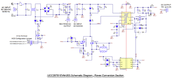 Schaltplan - Texas Instruments UCC28781EVM-053 Evaluierungsmodul