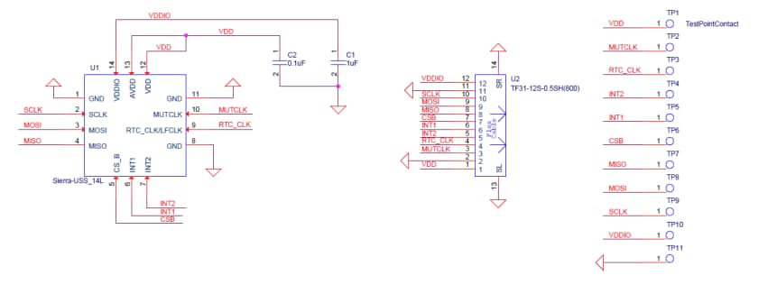 Schaltplan - TDK InvenSense EV_ICU-20201-00 Evaluierungsboard