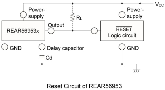 Applikations-Schaltungsdiagramm - Renesas Electronics REAR5695x Überwachungsschaltung ICs