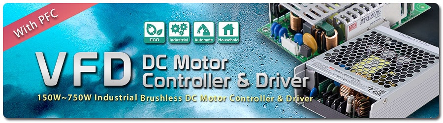 MEAN WELL Frequenzantriebe VFD-C-230 mit PFC-Funktion