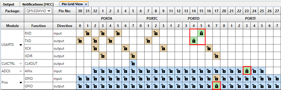 Microchip Technology Druck-Demo mit AVR64DD32