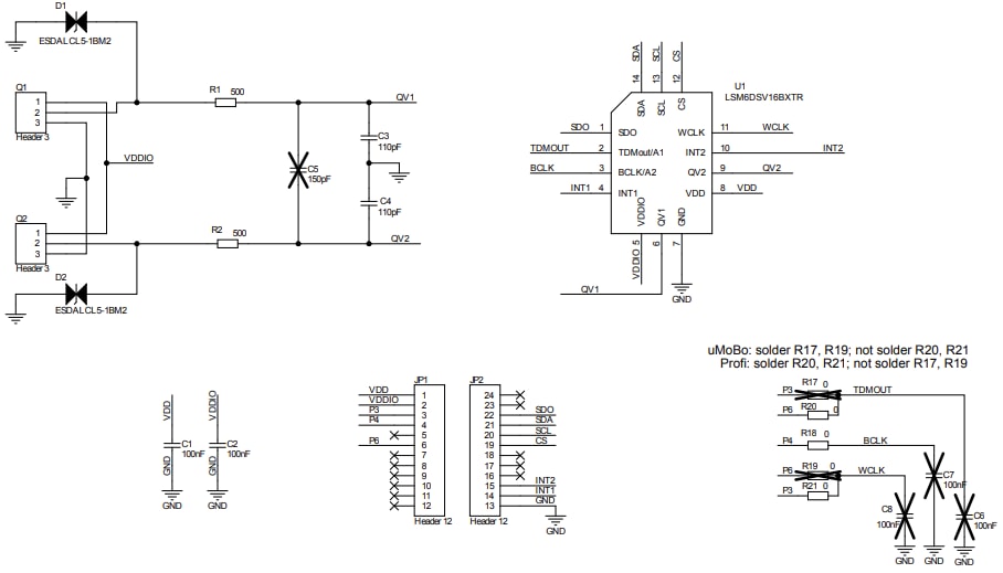 Schaltplan - STMicroelectronics STEVAL-MKI234KA Evaluierungskit