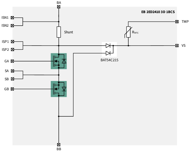 Infineon Technologies EB 2ED2410 3D/3 M Platinen