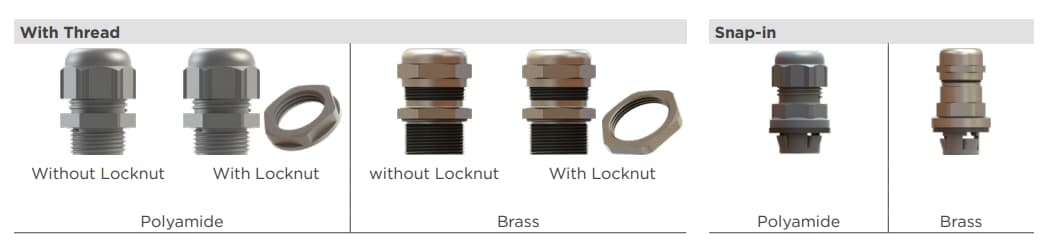 TE Connectivity / Entrelec Kabelverschraubungen und Zubehör